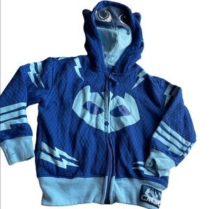 Boys Size 4 PJ Masks Catboy zipper hoodie